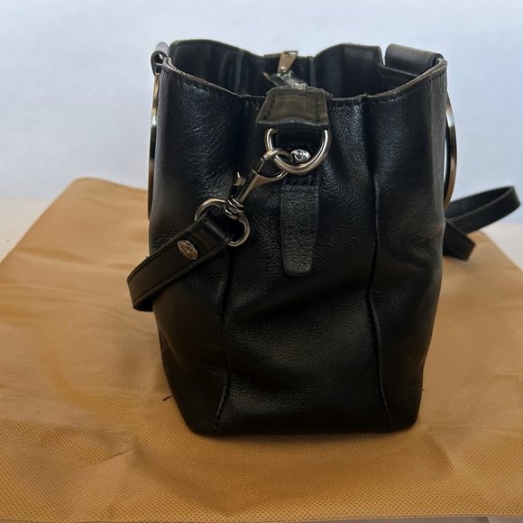 Patricia Nash Bags Patricia Nash Empoli Ring Handle Black Leather